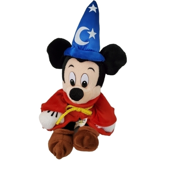 Walt Disney World Mickey Mouse‎ Sorcerer's Apprentice Fantasia Figurw Plush Doll - Picture 1 of 9